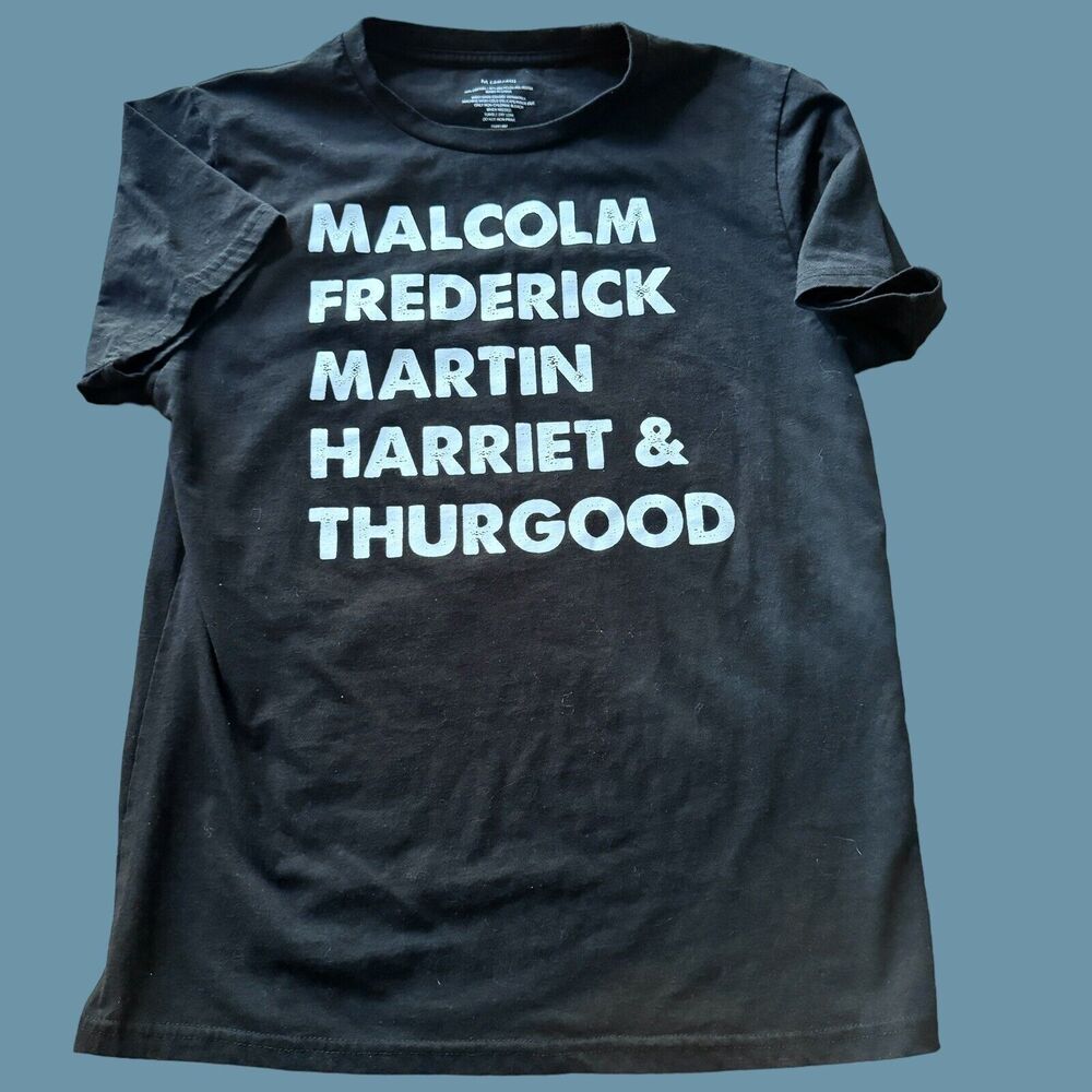 Malcolm Frederick Martin Harriet Thurgood Black History Month T-Shirt M (38/40)